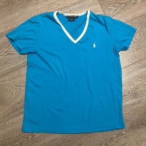 Ralph Lauren Polo Sport Turquoise V-Neck Tee